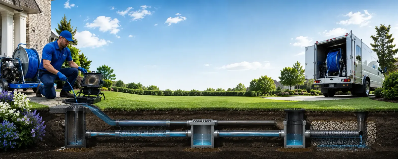 Outdoor drain cleaning information for West Point, NY